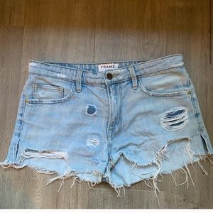 Frame denim shorts